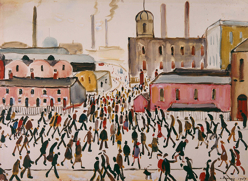 LS Lowry, Going to Work, 1959